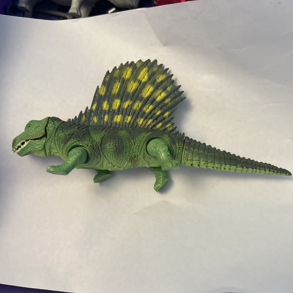 Jurassic Park Dimetrodon Dinosaur Action Figure JP01 Kenner Green 1993 Toy